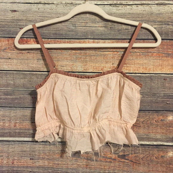 Anthropologie Tops - Anthropologie distressed crop top